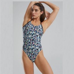 TYR - costum inot intreg pentru femei - PRISMBREAK Durafast Elite Cutoutfit W - black multi - 26 (XS)