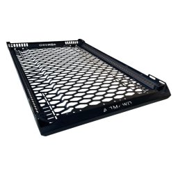 Portbagaj universal plafon pentru overlanding și expediții, negru, cu proiectoare incluse, 110 x 159 x 9 cm AQM4WD S40