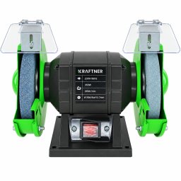 Polizor de banc 350W, 2950 rot/min, disc 150 mm – protectii oculare si suporturi piesa – KRAFTNER – KF-6013