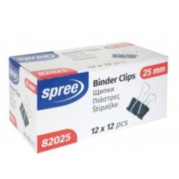 Binder Clips din Plastic, Spree, 25 mm