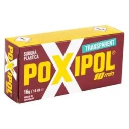 Set 2 x Poxipol Adeziv Universal, Transparent, Actionare Rapida, 16 g / 14 ml