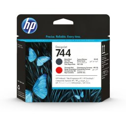 HP Printhead No 744 HP744 HP 744 Matt Black Schwarz & Red (F9J88A)