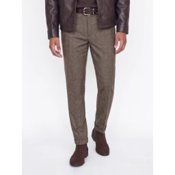 Jack & Jones Pantaloni chino, barbati, cu talie medie, Regular Fit, JPSTOLLIE, Maro inchis (SELECTATI MARIMEA: 34, SELECTATI LUNGIMEA: 32)