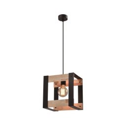 Lustră pe cablu VARNA 1xE27/40W/230V lemn