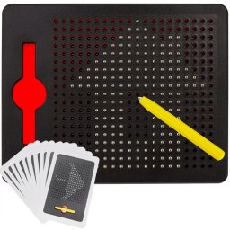 Tabla magnetica de desen cu 380 bile, stilou magnetic si sabloane