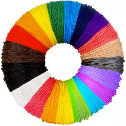 Set 20 filamente PLA pentru imprimanta 3D, 20 x 20 m, 20 culori Maaleo