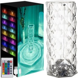 Lampa proiector trandafir LED cu telecomanda, 16 culori, Izoxis