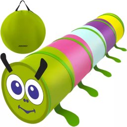 Tunel de joaca pentru copii Omida pliabila Kruzzel, multicolor