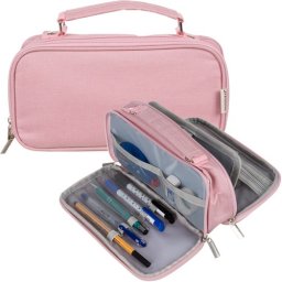 Penar dublu extensibil roz Maaleo, 2 compartimente si maner