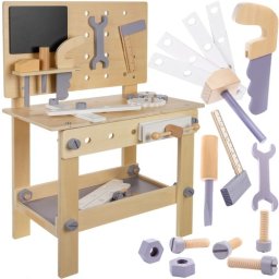 Atelier de jucarie din lemn cu unelte pentru copii Kruzzel