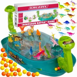 Joc arcade cu dinozauri Dinosaur Battle pentru 2 copii, 2 în 1