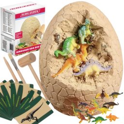 Ou de dinozaur pentru excavare cu 12 figurine si 2 surprize