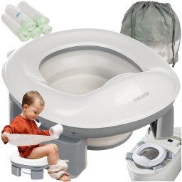 Olita portabila pentru copii Kruzzel 2 in 1, pliabila, pentru calatorii