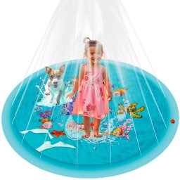 Covoras de apa cu fantana pentru copii 165 cm Kruzzel