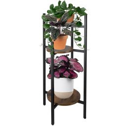 Suport pentru flori cu 3 niveluri, 80 cm, stil loft, Ruhhy