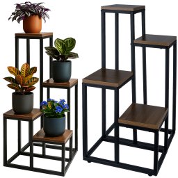 Suport pentru flori cu 4 niveluri, stil loft, 69 cm, Ruhhy