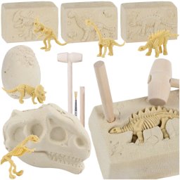 Set educativ de excavare dinozauri 5 în 1 Kruzzel