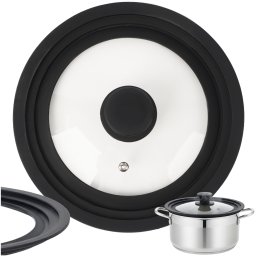 Capac universal din silicon 3 în 1 pentru oale si tigai 18/20/22 cm Ruhhy
