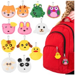 Set de cusut creativ pentru copii Kruzzel, 12 figurine animale