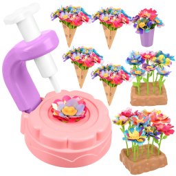 Kit creativ flori 3D pentru copii XL, set DIY cu aparat si accesorii