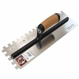 Gletiera inox dintata 12x12 mm intarita Premium Silver 30,5x13 cm Olejnik