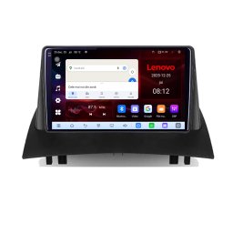 Navigatie Renault Megane 2 Lenovo Android 14, 8GB RAM, 128GB, QLED, CarPlay