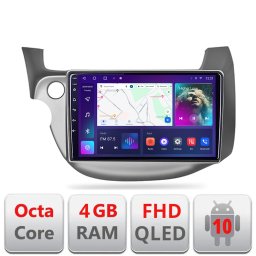 Navigatie Android Honda Fit 2008-2013 cu GPS, CarPlay, Android Auto 4GB+64GB