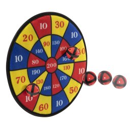 Joc darts cu arici colorat pentru copii, set cu tabla si 3 bile