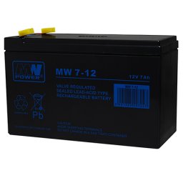 Acumulator stationar AGM VRLA 12V 7Ah MW pentru UPS si sisteme de alarma