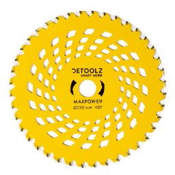Disc motocoasa Vidia 40T 230 mm, alezaj 25,4 mm, pentru iarba si arbusti MaxPower