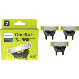 Set 3 lame de schimb Philips OneBlade 360 QP430/50 pentru fata