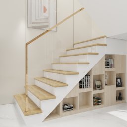 Set 8 trepte pentru scara din PVC aspect stejar Bunschoten