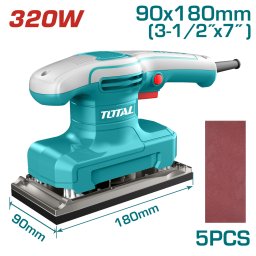 Masina de slefuit TOTAL 90x180 mm, 320W, pentru lemn si metal