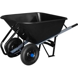 Roaba Greenlawn Magnum 180L din plastic, cu 2 roti pneumatice, 180 kg
