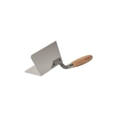Mistrie pentru colt exterior Kubala 97x140 mm, otel si maner din lemn