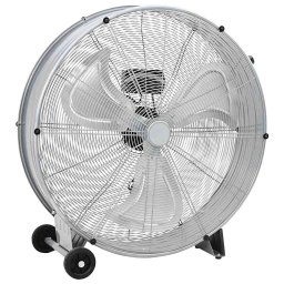 Ventilator cu tambur cu roata Argintiu 79 x 37 x 82 cm Aluminiu GartenMobel Dekor