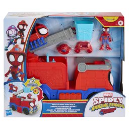 Set camion de pompieri Spidey Marvel cu figurina si accesorii Rescue Webs