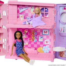Casuta de vacanta Barbie Dream Land cu accesorii, pliabila