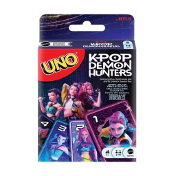 Joc de carti UNO K-Pop Demon Hunters, editie tematica Mattel