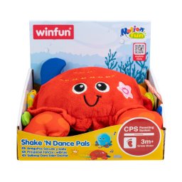 Jucarie interactiva Winfun Crabul Dansator cu muzica, 3 luni+