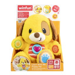 Catelus interactiv educativ Winfun pentru bebelusi, 6+ luni