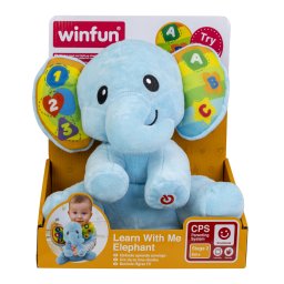 Elefantel interactiv Winfun pentru învatare, lumini si sunete, 6+ luni