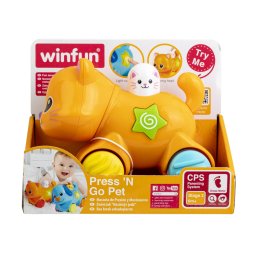 Pisicuta interactiva Winfun pentru bebelusi 6+ luni, multicolor