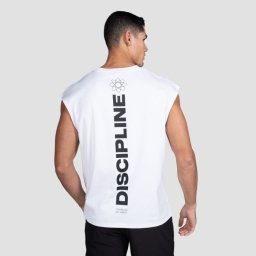 GymBeam Maiou Disciplina Alb XXL