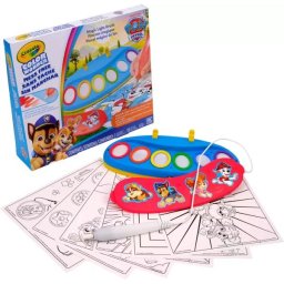 Crayola: Set de pictură magică Color Wonder cu pensulă luminoasă - Patrula Cățelușilor