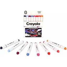 Crayola: Markere pentru artă - Set de carioci în culorile apusului, 8 buc.