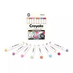 Crayola: Markere de artă - Set de carioci pastel, 8 buc.