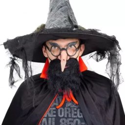 Ochelari și nas de vrăjitoare, accesoriu de costum