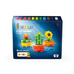 Hey Clay: Set de plastilină cu uscare la aer – Creator de flori Friends