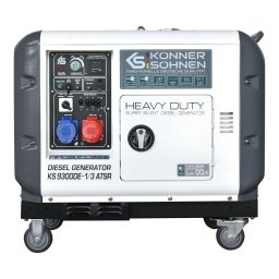 Generator diesel insonorizat Könner & Söhnen KS 9300DE-1/3 ATSR – 7,5 kW, 230/400 V, 66 dB